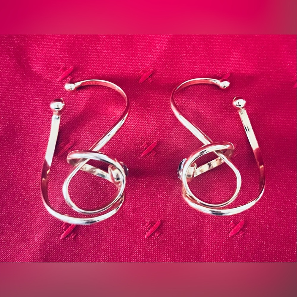 Vintage Elegant Ear cuffs, gold plated